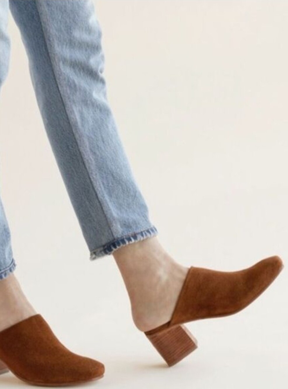 EUC Nisolo Paloma Mules in Nutmeg